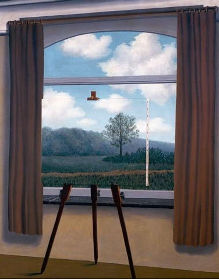 03. René Magritte The Human Condition 1933 oil on canvas 100x81 cm National Gallery of Art, Washington DC