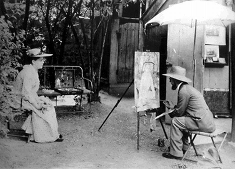 01 Henri Toulouse-Lautrec at work at Montmartre Paris 1889